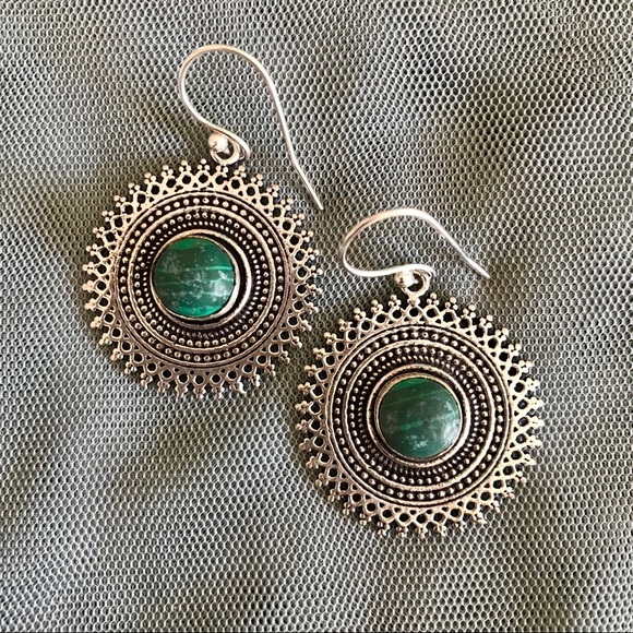 Bohemian Silver Earrings - Picture 3 of 5